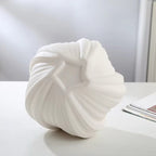 DELUXE™ Keramikvasen-Set „Wave" — Skulpturales Wellendesign in Weiß